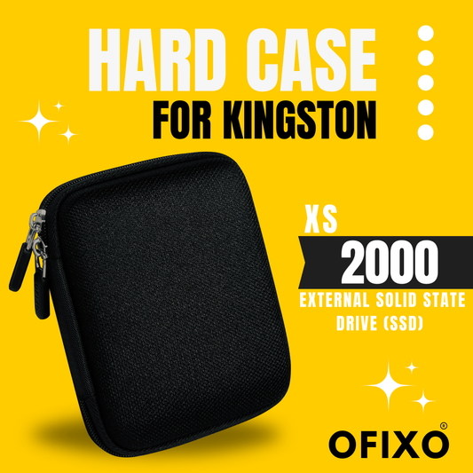 SSD Case Portable Carrying for Kingston XS1000 | XS2000 | XS1000R SSD High Performance Portable,Travel Case Protective Cover Storage Bag (Hard|EVA|Black)
