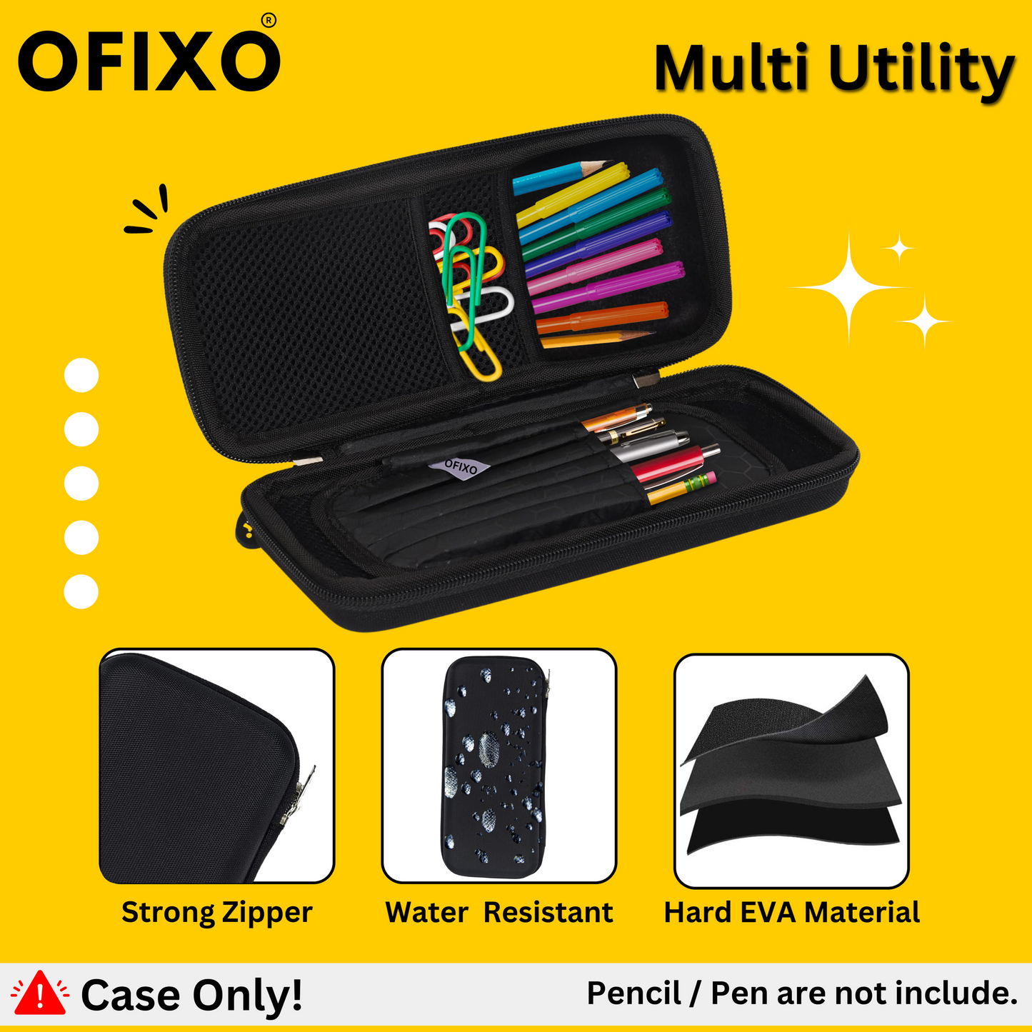 Pencil Case for Kids - Pencil Pouch, Kids Eva Pencil Pouch