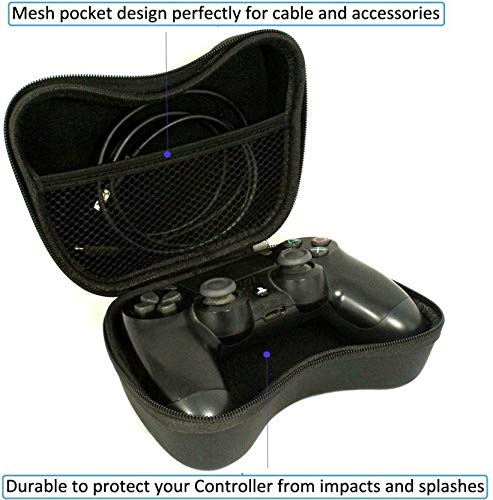 Travel EVA Game Controller Carrying Case Gaming Accessory Box (for Xbox One, Xbox, Xbox 360, PS3, PS4, PS5 PS2)