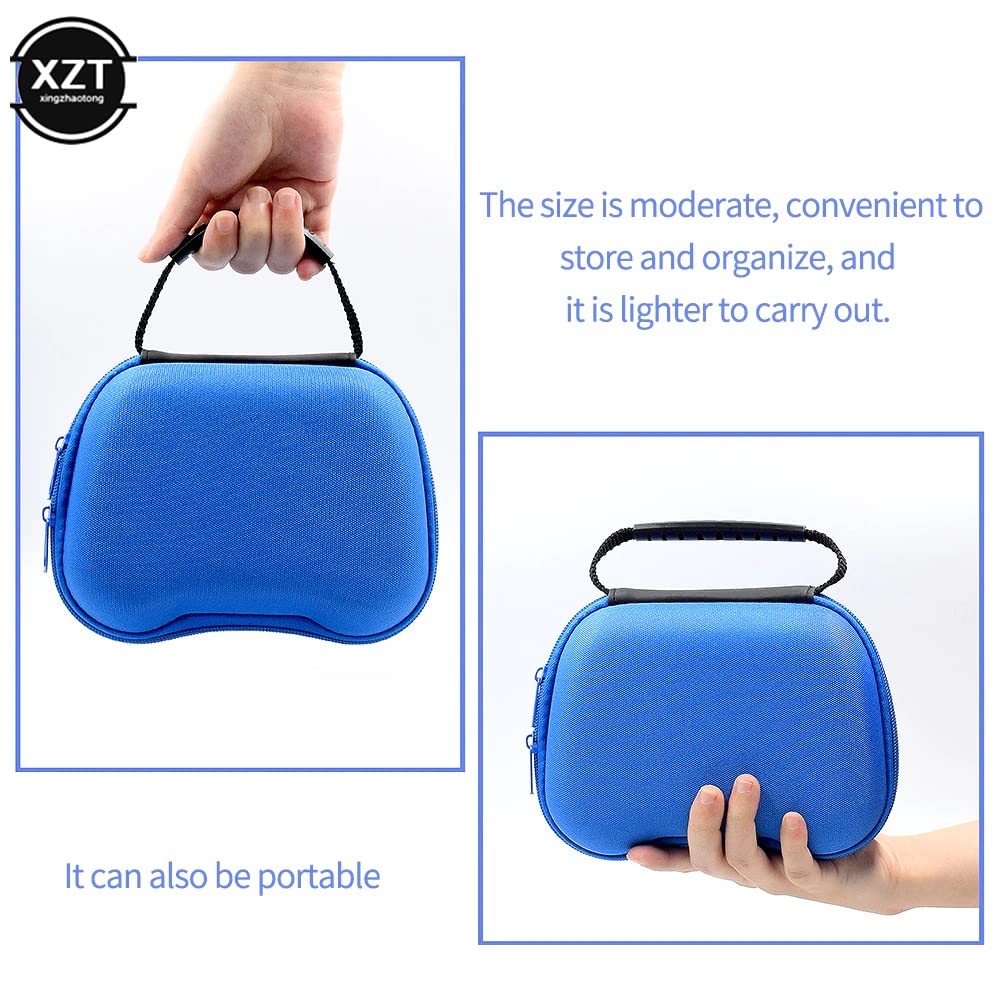 Controller Gamepad Carry Case - Ultimate Protection Compatible for PS5/PS4/PS3/Switch Pro/Xbox Joysticks Waterproof, Scratch Protection, Durable Shell - Blue