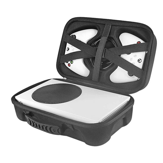 Travel Case Compatible with Xbox Series S - Hard Shell Series S Carrying Case with Protective Foam Compartments for Console, Controller, HDMI Cable (Xbox Series S, Black)