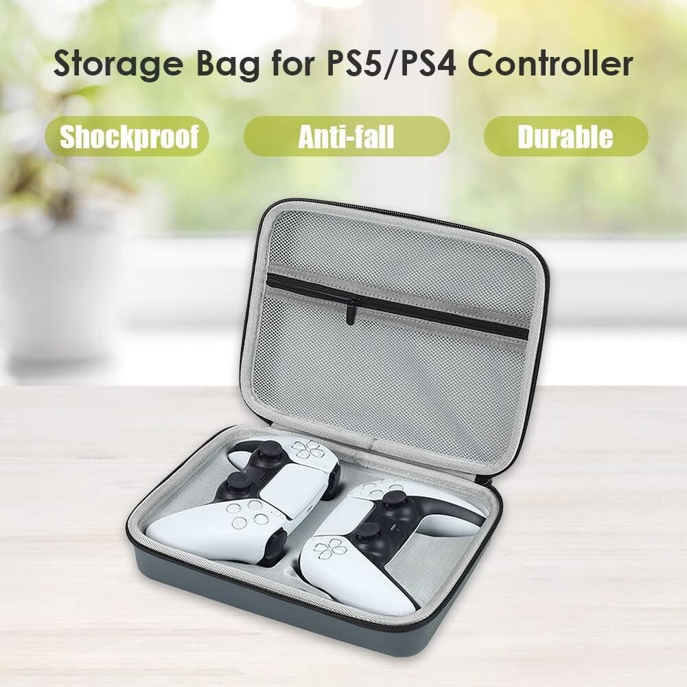 Dual Controller Hard Carry Case Compatible for PS5/PS4/XBOX/i Pega Waterproof Travel Carry Case