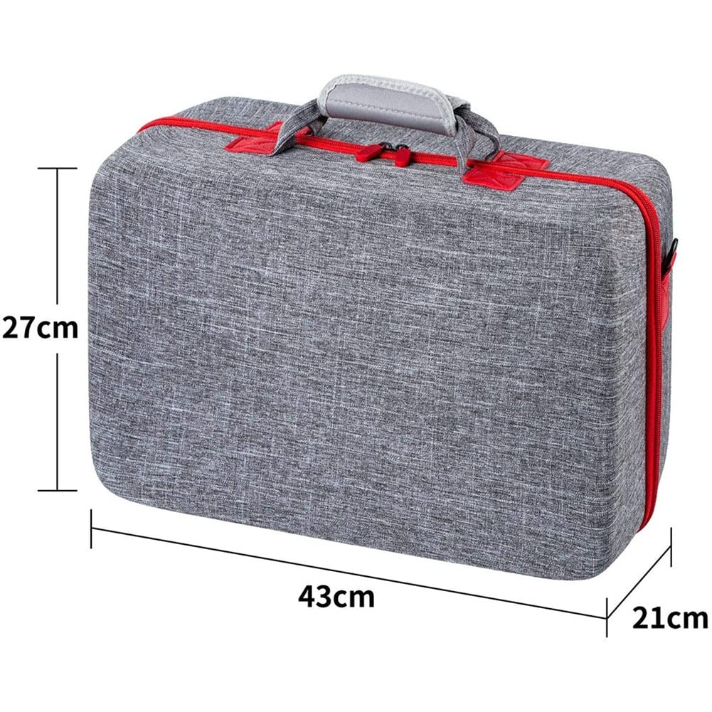 Carrying Case Bag for PS5 Console Gamepad, Controller, Headset, VR Play Station Accessories - Travel Bag - Grey