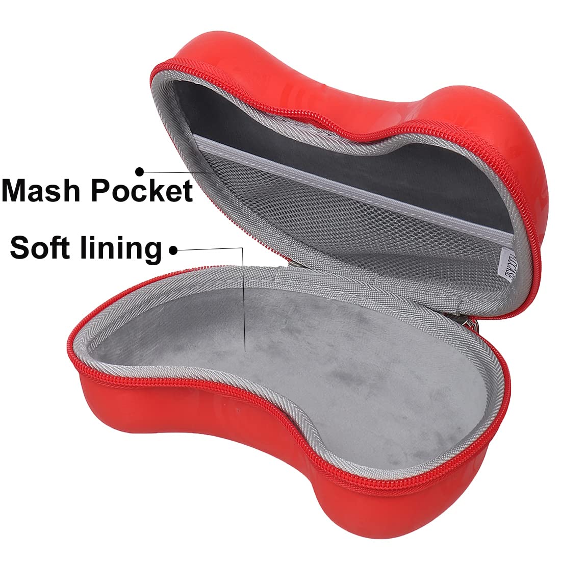 Travel PU Red Game Controller Carrying FLCCase Gaming Accessory Case (PS3, PS4, PS5)