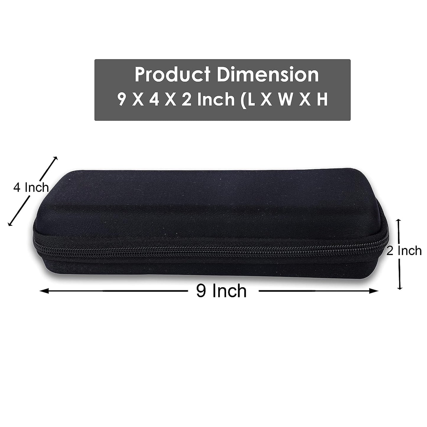 OFIXO (Eva-BK-01) Pencil Case for Kids - Pencil Pouch, Kids Eva Pencil Pouch for Kids, Mens, & Girls - Pencil Pouch for Kids_Black