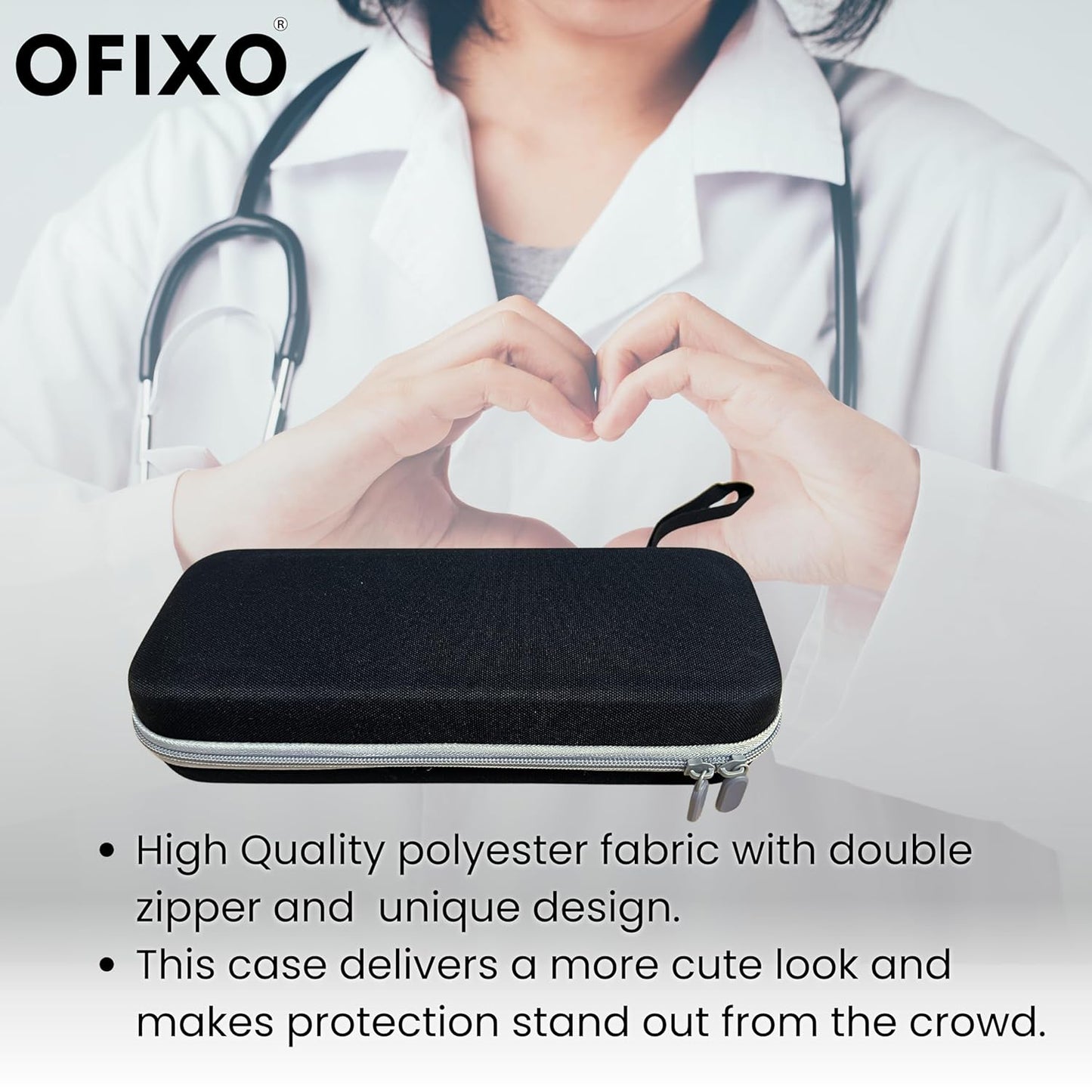 Travel Carrying Classic Durable and Protective Stethoscope Case - Ideal for Doctors, Nurses and Medical Professionals & Cardiology, Master Cardiology, Electronic Models