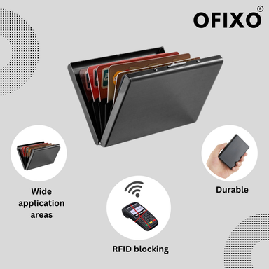 Credit Card Holder Protector Slim Metal Credit Card Case for Women or –  OFIXO