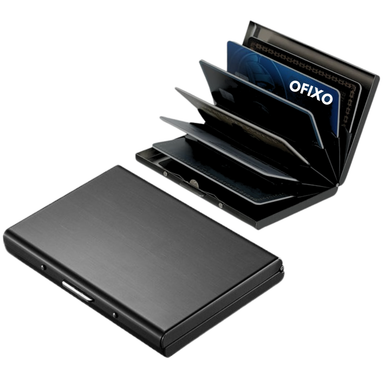 Credit Card Holder Protector Slim Metal Credit Card Case for Women or –  OFIXO