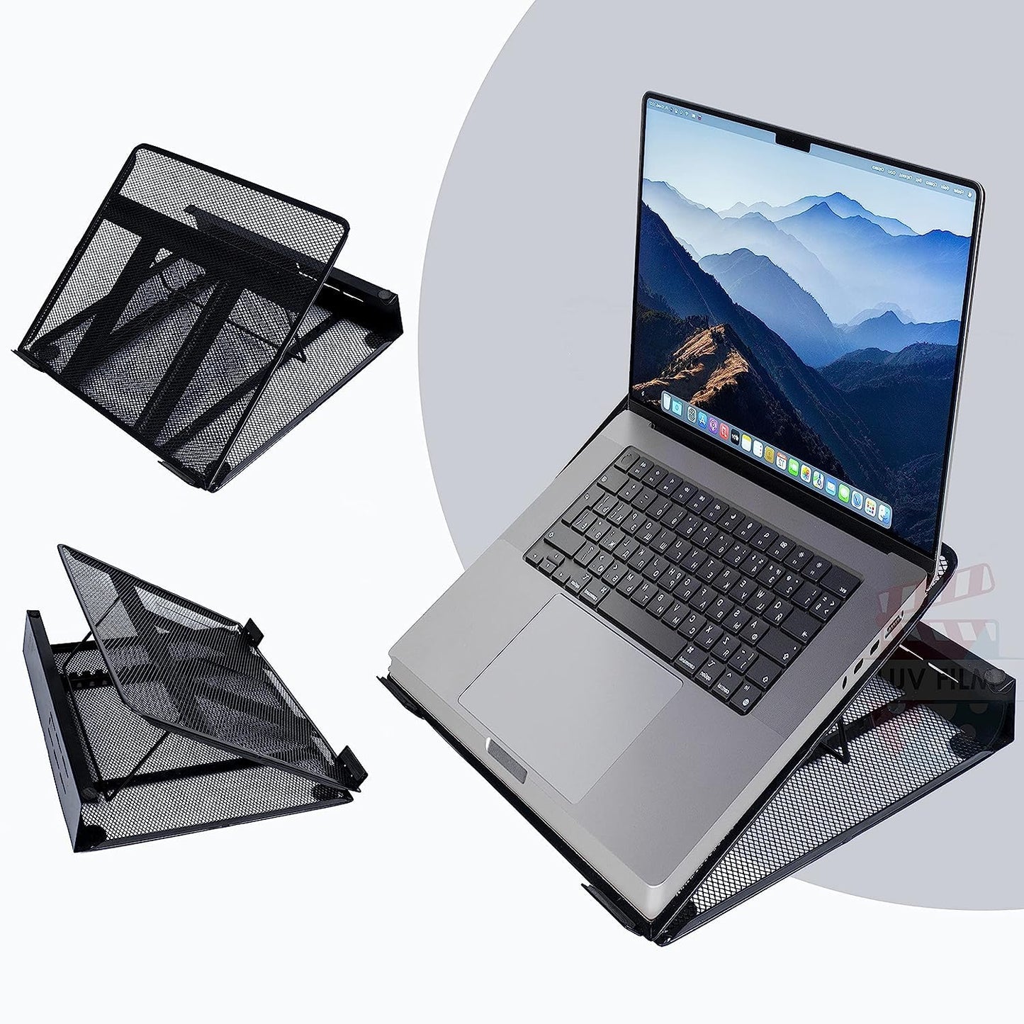 Laptop Cooling Pad Ventilated Height Adjustable/Laptop Stand For 11 to 17 inches Laptops