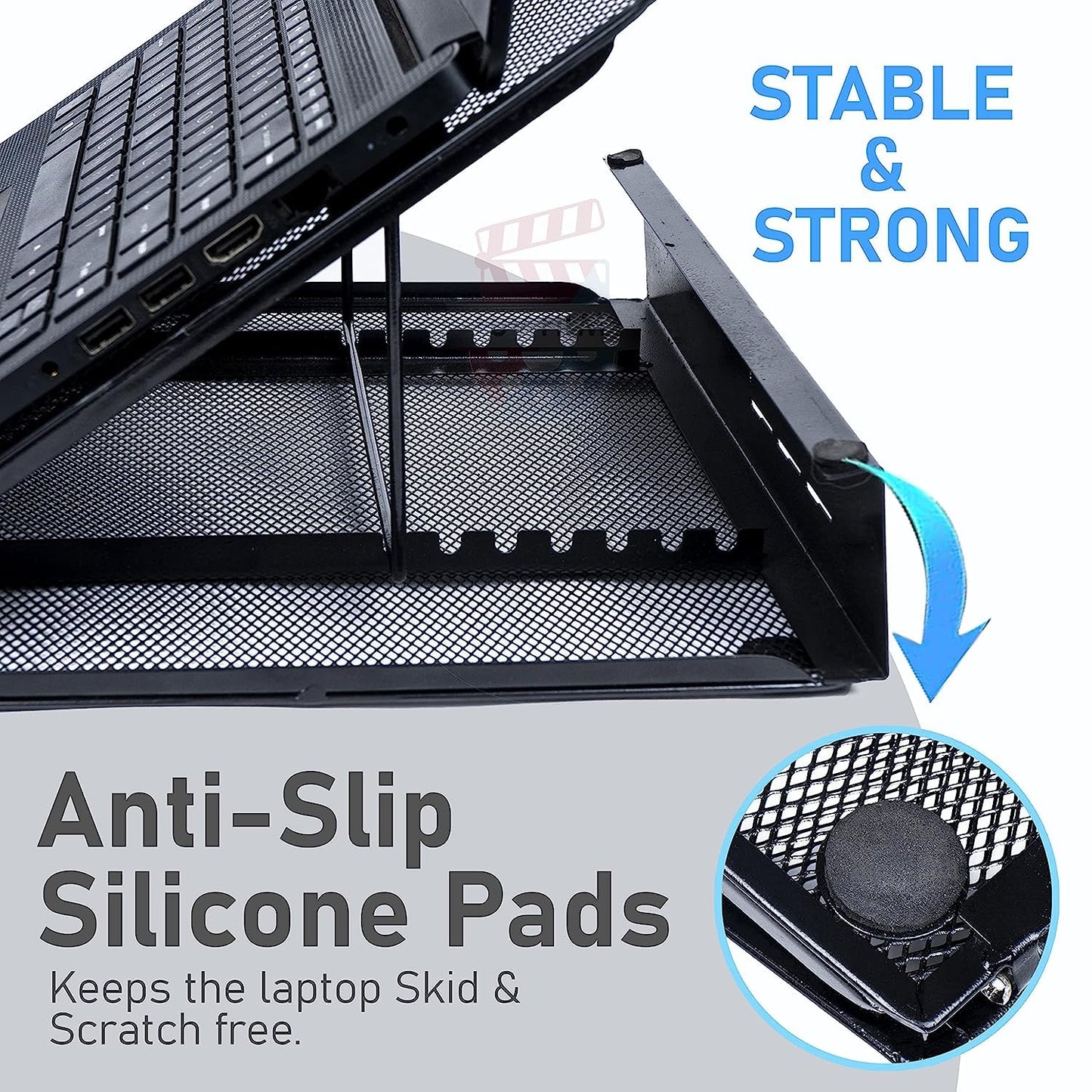 Laptop Cooling Pad Ventilated Height Adjustable/Laptop Stand For 11 to 17 inches Laptops