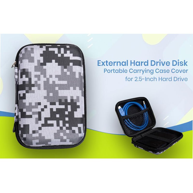 OFIXO (01) Portable Shockproof Portable External Hard Drive Case - OFIXO