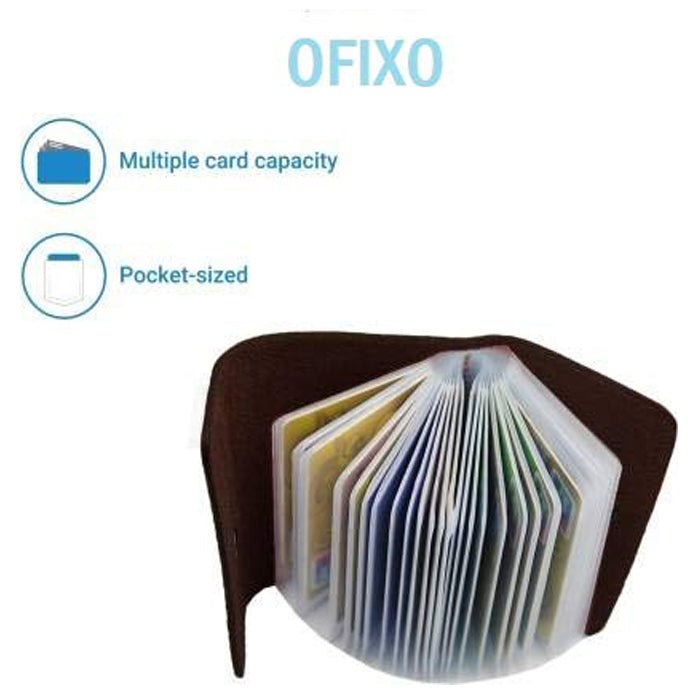 OFIXO Artificial leather Unisex Wallet (Black) - OFIXO