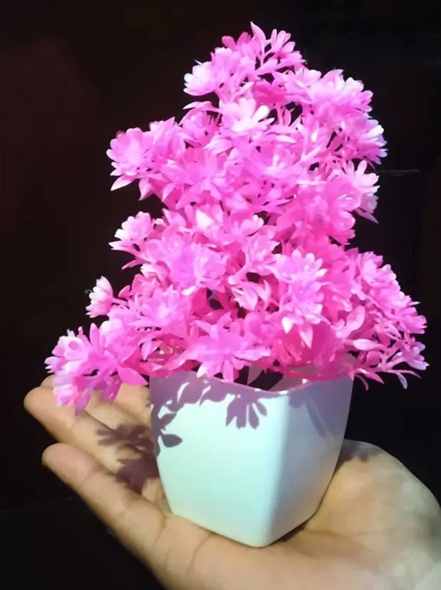 OFIXO Artificial Potted Plants, Small Faux Plants Artificial Plastic Eucalyptus Plants Small Indoor Potted Houseplants, for Home Decor Bathroom Office Farmhouse. Multicolor - (Set-6) - OFIXO