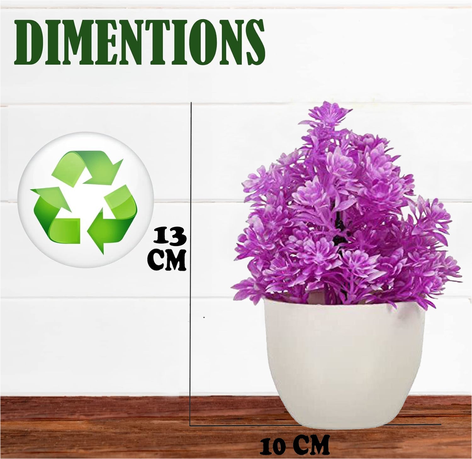 OFIXO Artificial Potted Plants, Small Faux Plants Artificial Plastic Eucalyptus Plants Small Indoor Potted Houseplants, for Home Decor Bathroom Office Farmhouse. Multicolor - (Set-6) - OFIXO